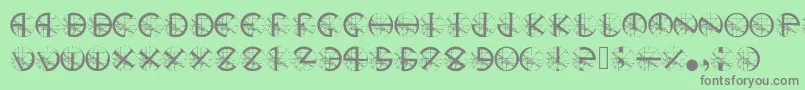 Stargazer Font – Gray Fonts on Green Background