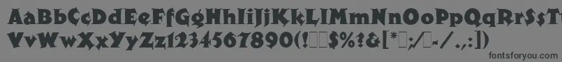 フォントXyloLetPlain.1.0 – 黒い文字の灰色の背景