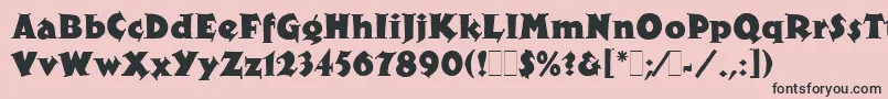 XyloLetPlain.1.0 Font – Black Fonts on Pink Background