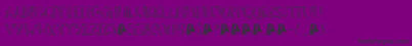 DkTartufo Font – Black Fonts on Purple Background