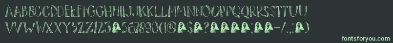 DkTartufo Font – Green Fonts on Black Background