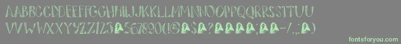 DkTartufo Font – Green Fonts on Gray Background