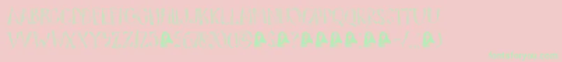 DkTartufo Font – Green Fonts on Pink Background