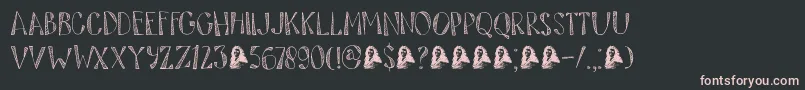 DkTartufo Font – Pink Fonts on Black Background