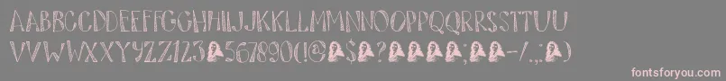 DkTartufo Font – Pink Fonts on Gray Background