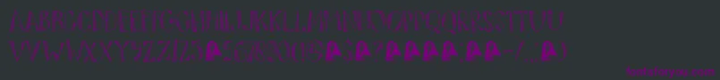 DkTartufo Font – Purple Fonts on Black Background