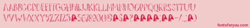 DkTartufo Font – Red Fonts on Pink Background