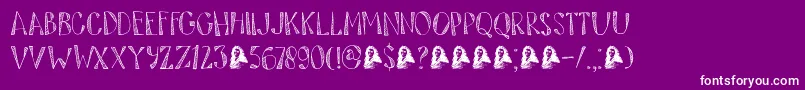 DkTartufo Font – White Fonts on Purple Background