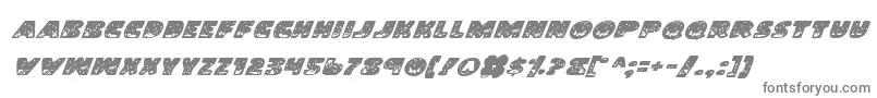 フォントLandi – 白い背景に灰色の文字