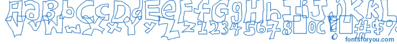 Blockster Font – Blue Fonts on White Background