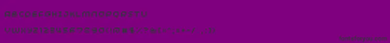 Czcionka Minimum – czarne czcionki na fioletowym tle
