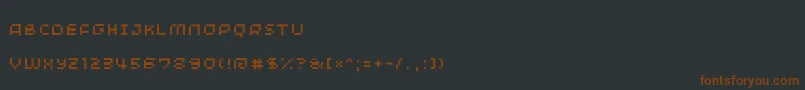 Minimum Font – Brown Fonts on Black Background