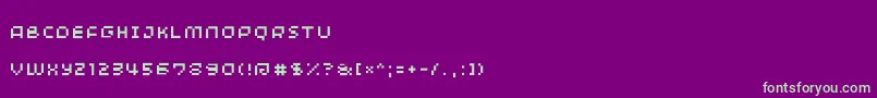 Minimum Font – Green Fonts on Purple Background