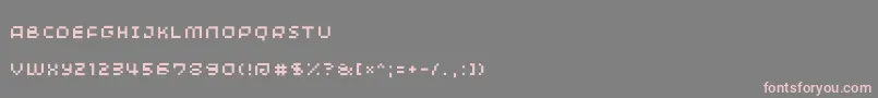 Шрифт Minimum – розовые шрифты на сером фоне
