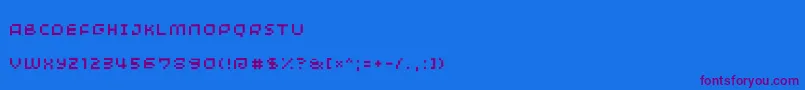 Шрифт Minimum – фиолетовые шрифты на синем фоне