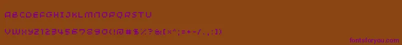 Шрифт Minimum – фиолетовые шрифты на коричневом фоне