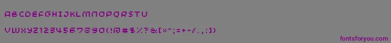 Шрифт Minimum – фиолетовые шрифты на сером фоне
