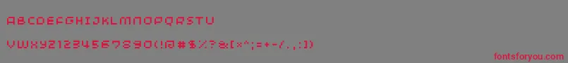 Шрифт Minimum – красные шрифты на сером фоне