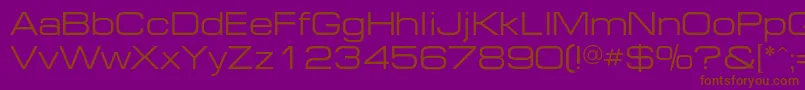 Шрифт Europeextendedc – коричневые шрифты на фиолетовом фоне