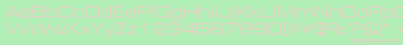 Europeextendedc Font – Pink Fonts on Green Background