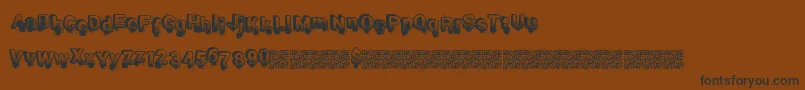 Smashbreak Font – Black Fonts on Brown Background