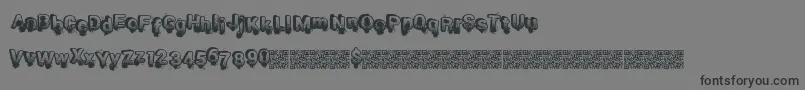 Шрифт Smashbreak – чёрные шрифты на сером фоне