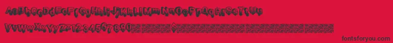 Smashbreak Font – Black Fonts on Red Background