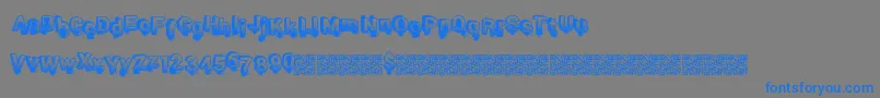 Smashbreak Font – Blue Fonts on Gray Background