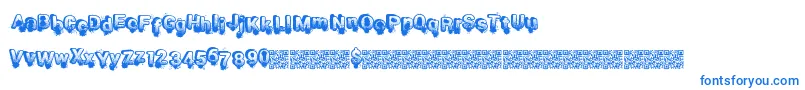 Smashbreak Font – Blue Fonts on White Background