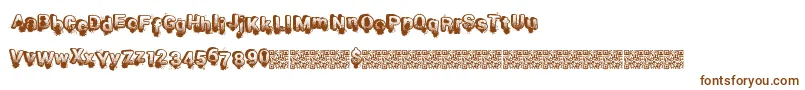 Шрифт Smashbreak – коричневые шрифты на белом фоне