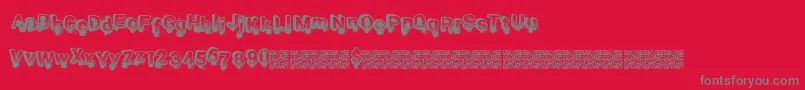 Smashbreak Font – Gray Fonts on Red Background