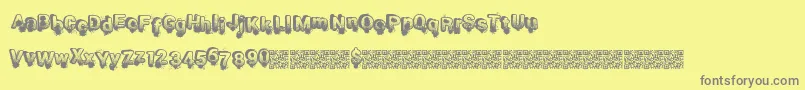 Smashbreak Font – Gray Fonts on Yellow Background