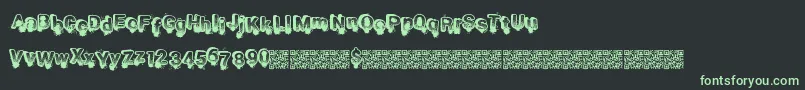 Smashbreak Font – Green Fonts on Black Background