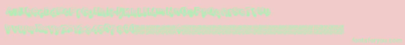Smashbreak Font – Green Fonts on Pink Background