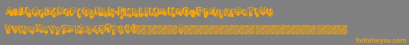 Smashbreak Font – Orange Fonts on Gray Background