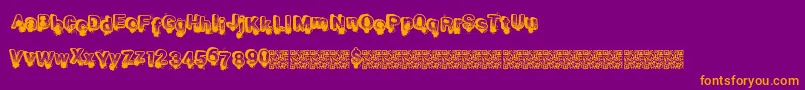 Smashbreak Font – Orange Fonts on Purple Background