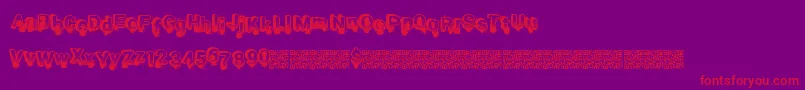 Smashbreak Font – Red Fonts on Purple Background