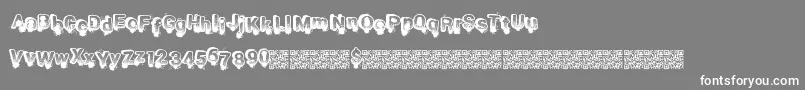 Smashbreak Font – White Fonts on Gray Background