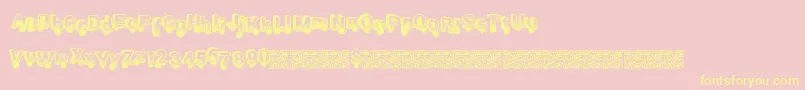 Smashbreak Font – Yellow Fonts on Pink Background