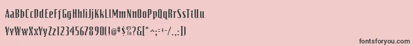 Шрифт Bits – чёрные шрифты на розовом фоне
