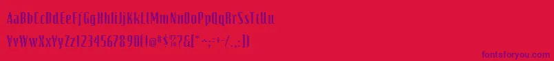 Bits Font – Purple Fonts on Red Background