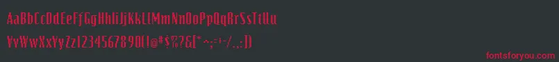 Bits Font – Red Fonts on Black Background