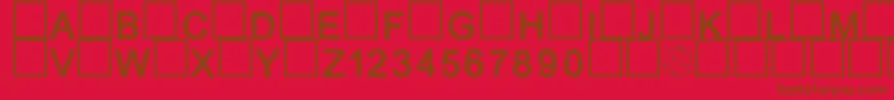 Furry Font – Brown Fonts on Red Background