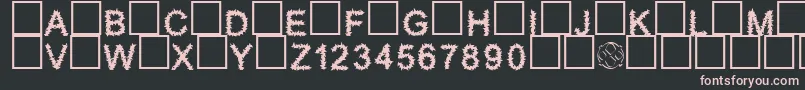 Furry Font – Pink Fonts on Black Background