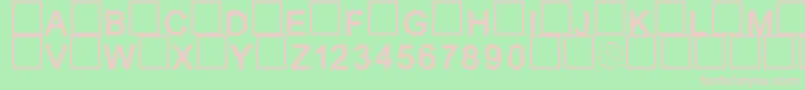 Furry Font – Pink Fonts on Green Background
