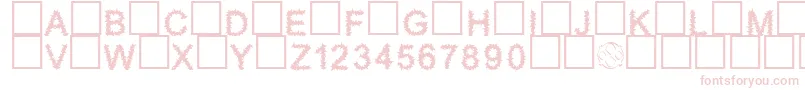 Furry Font – Pink Fonts on White Background