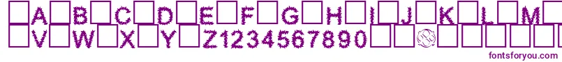 Furry Font – Purple Fonts on White Background