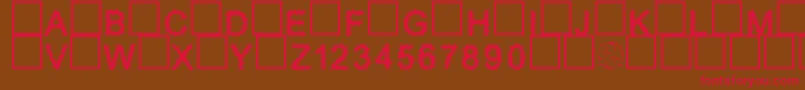 Furry Font – Red Fonts on Brown Background