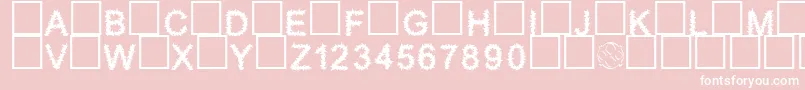 Furry Font – White Fonts on Pink Background