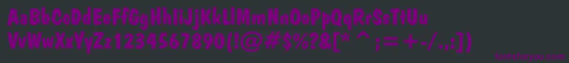 DomBoldBt Font – Purple Fonts on Black Background